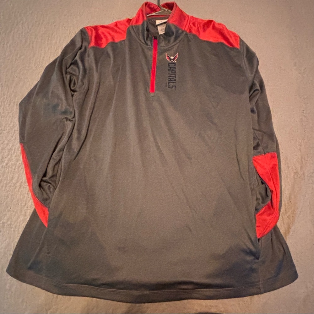 Washington Capitals NHL Quarter Zip Pullover Men’s XL